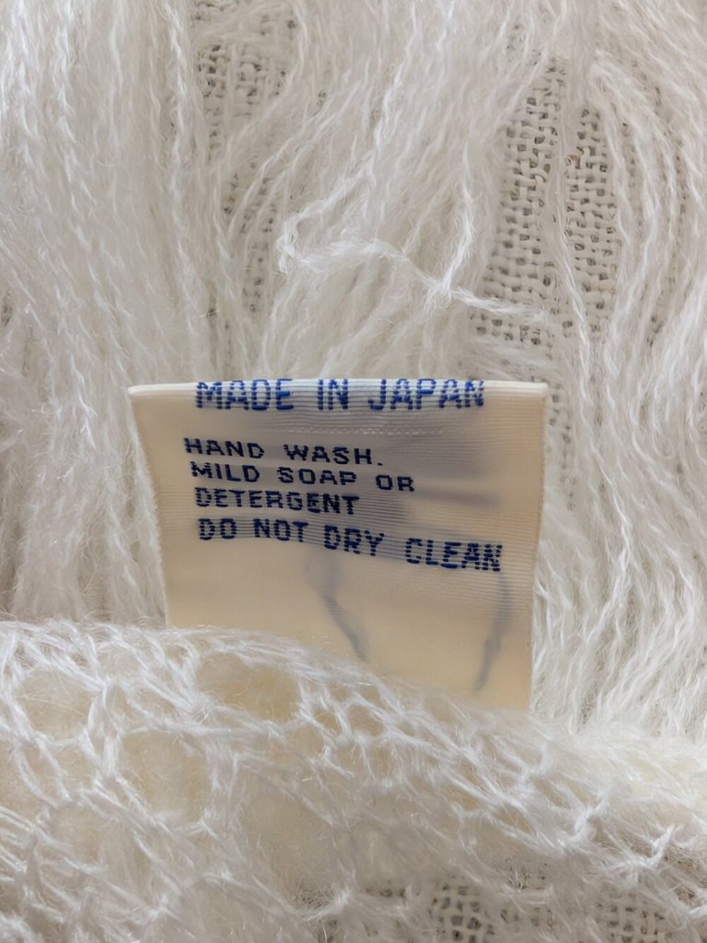 Vintage Desco Cream Shawl with Fringe - Japan - Picture 4 of 5